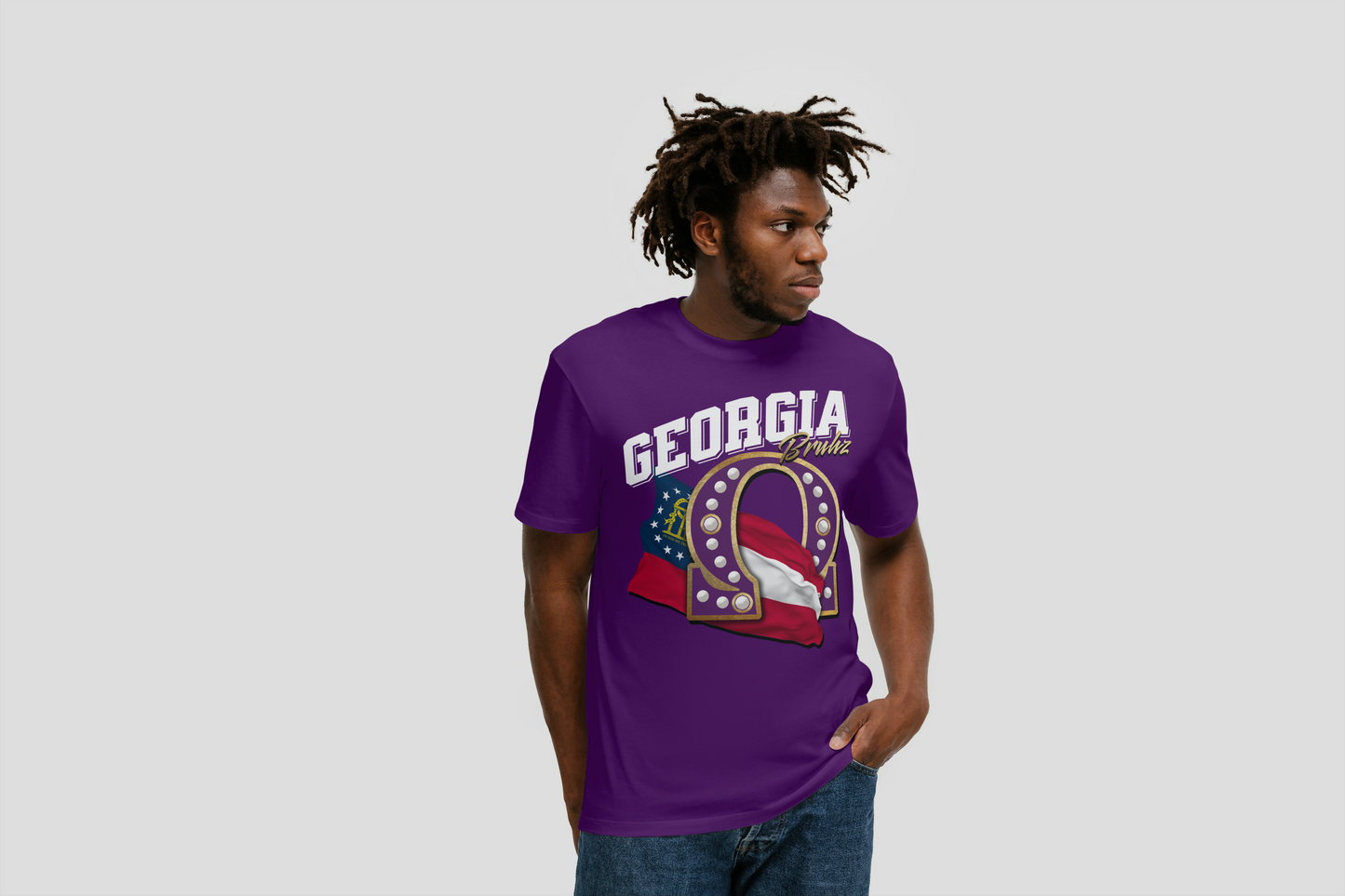 BRUHZ REP YOUR STATE DESIGN CUSTOMIZED WITH STATE OF CHOICE (PLEASE LIST THE STATE THAT YOU WOULD LIKE IN THE ORDER NOTE BOX ON THE CHECKOUT PAGE) DESIGN BY WAYMAKER DESIGNS INC.