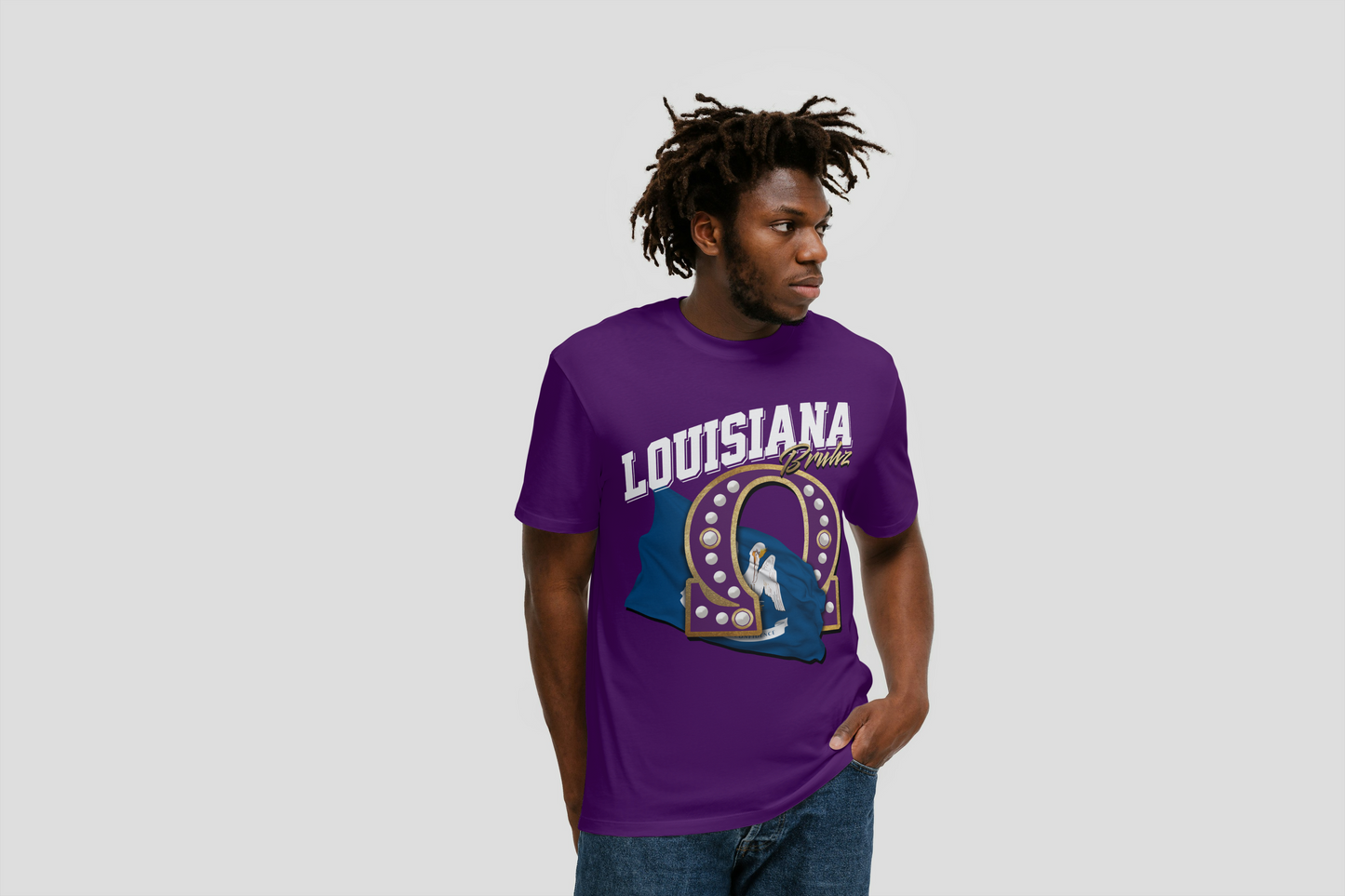 BRUHZ REP YOUR STATE DESIGN CUSTOMIZED WITH STATE OF CHOICE (PLEASE LIST THE STATE THAT YOU WOULD LIKE IN THE ORDER NOTE BOX ON THE CHECKOUT PAGE) DESIGN BY WAYMAKER DESIGNS INC.