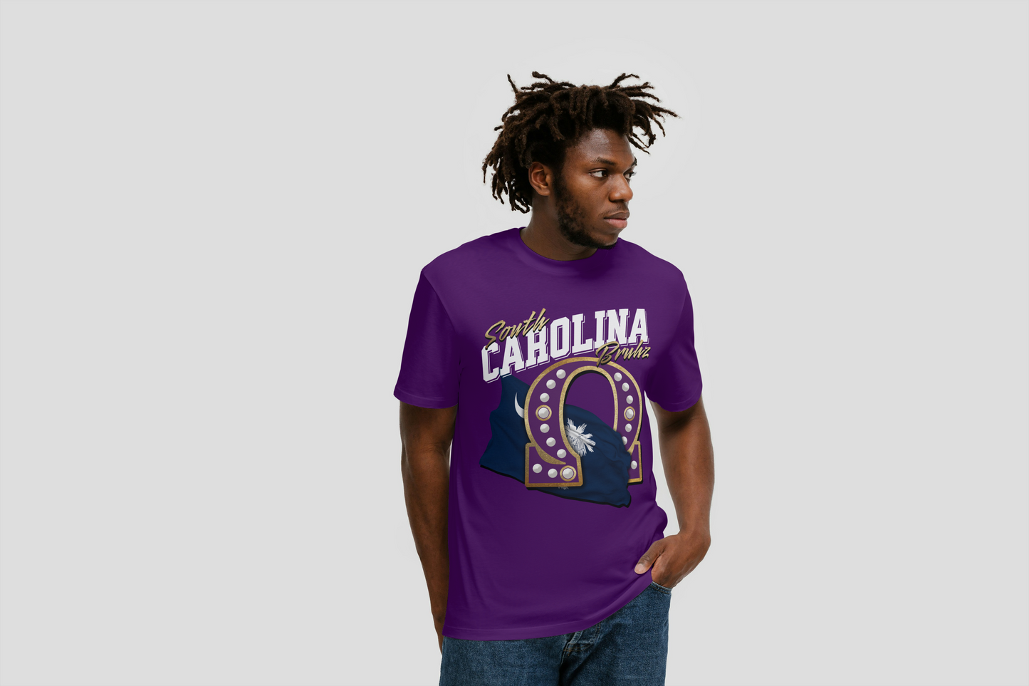 BRUHZ REP YOUR STATE DESIGN CUSTOMIZED WITH STATE OF CHOICE (PLEASE LIST THE STATE THAT YOU WOULD LIKE IN THE ORDER NOTE BOX ON THE CHECKOUT PAGE) DESIGN BY WAYMAKER DESIGNS INC.